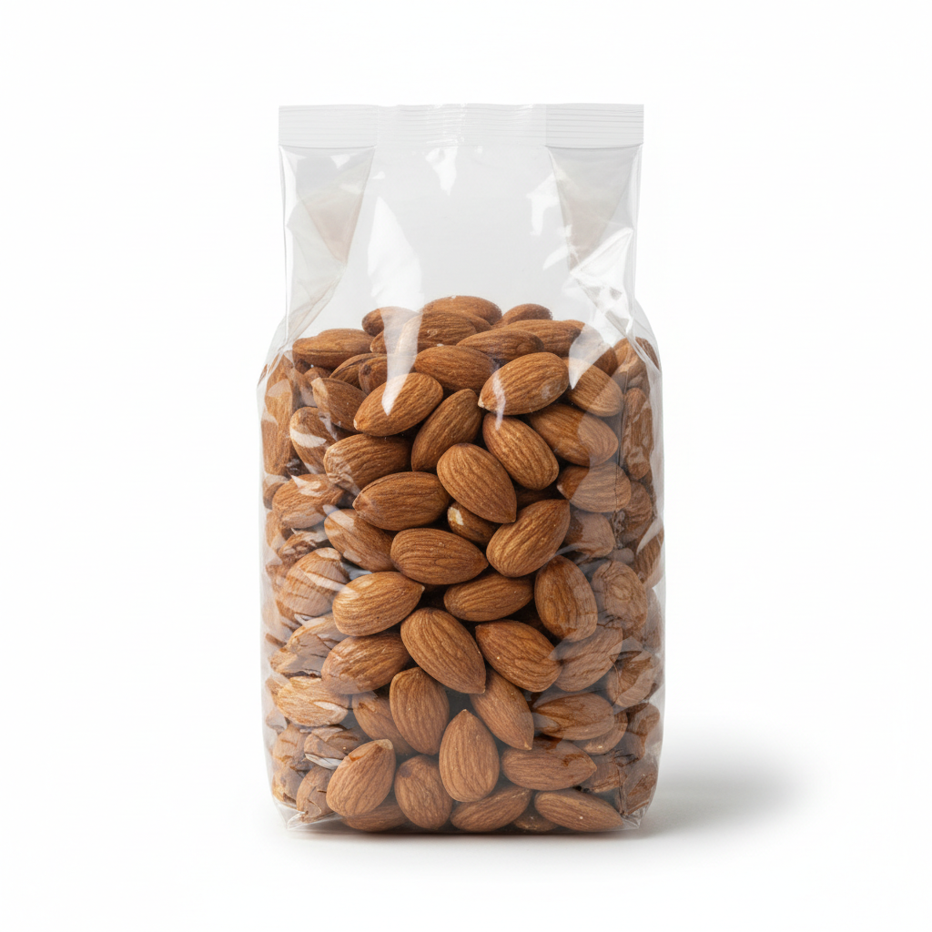 Almendra entera 1Kg bolsa transparente