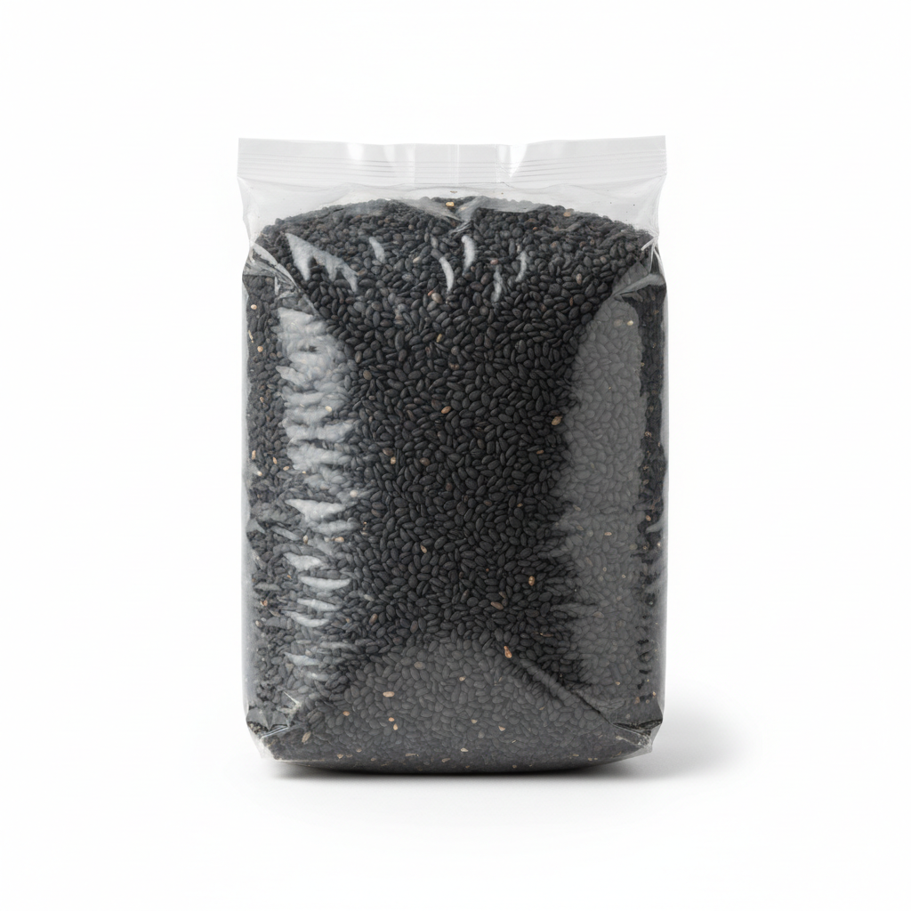 Ajonjolí negro 1Kg bolsa transparente